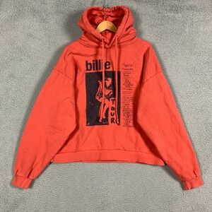 Billie Eilish Hoodie Adult XL Coral Happier Than Ever Tour Oversized Sweatshirt